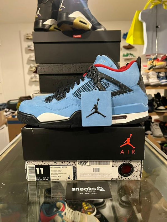 TRIED ON SIZE 11M Jordan 4 Retro Travis Scott Cactus Jack - Used