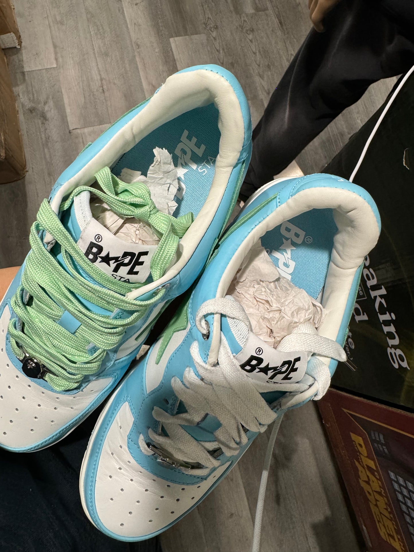 A Bathing Ape Bape Sta Pastel Blue USED SIZE 9.5M