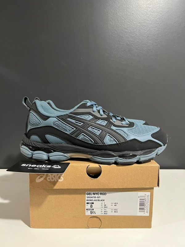 USED SIZE 8M ASICS Gel-NYC RGD Ironclad Black - Used