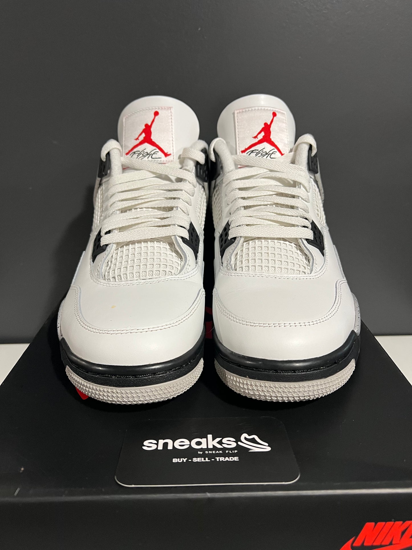 USED Air Jordan 4 Retro OG White Cement 2025 FV5029-100 SIZE 11M OG ALL SP25-096