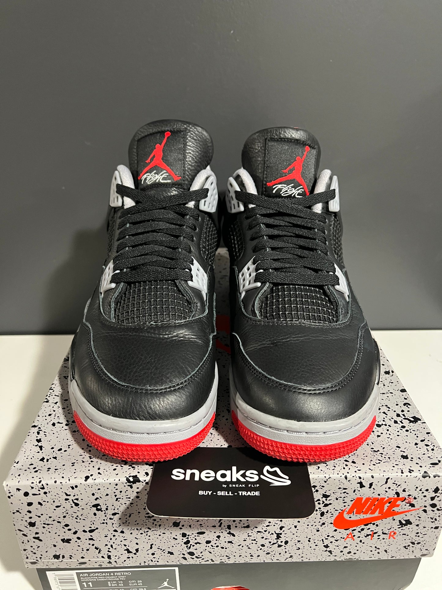 USED Air Jordan 4 Retro Bred Reimagined FV5029-006 SIZE 11M OG ALL AG25-385