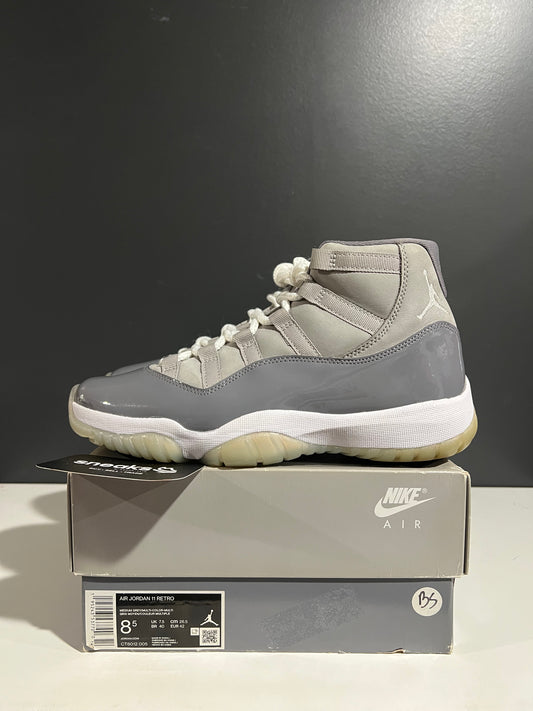USED Air Jordan 11 Retro Cool Grey 2021 CT8012-005 SIZE 8.5M OG ALL AG25-201