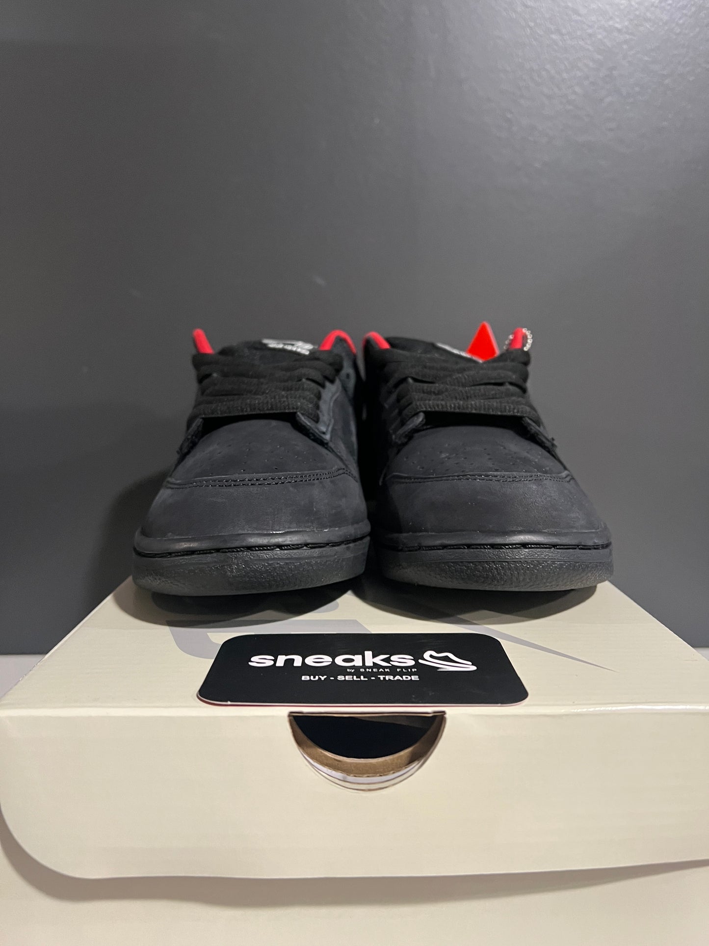 NEW Supreme x Dunk Low SB Black HQ8487-001 SIZE 8M OG ALL SP25-118