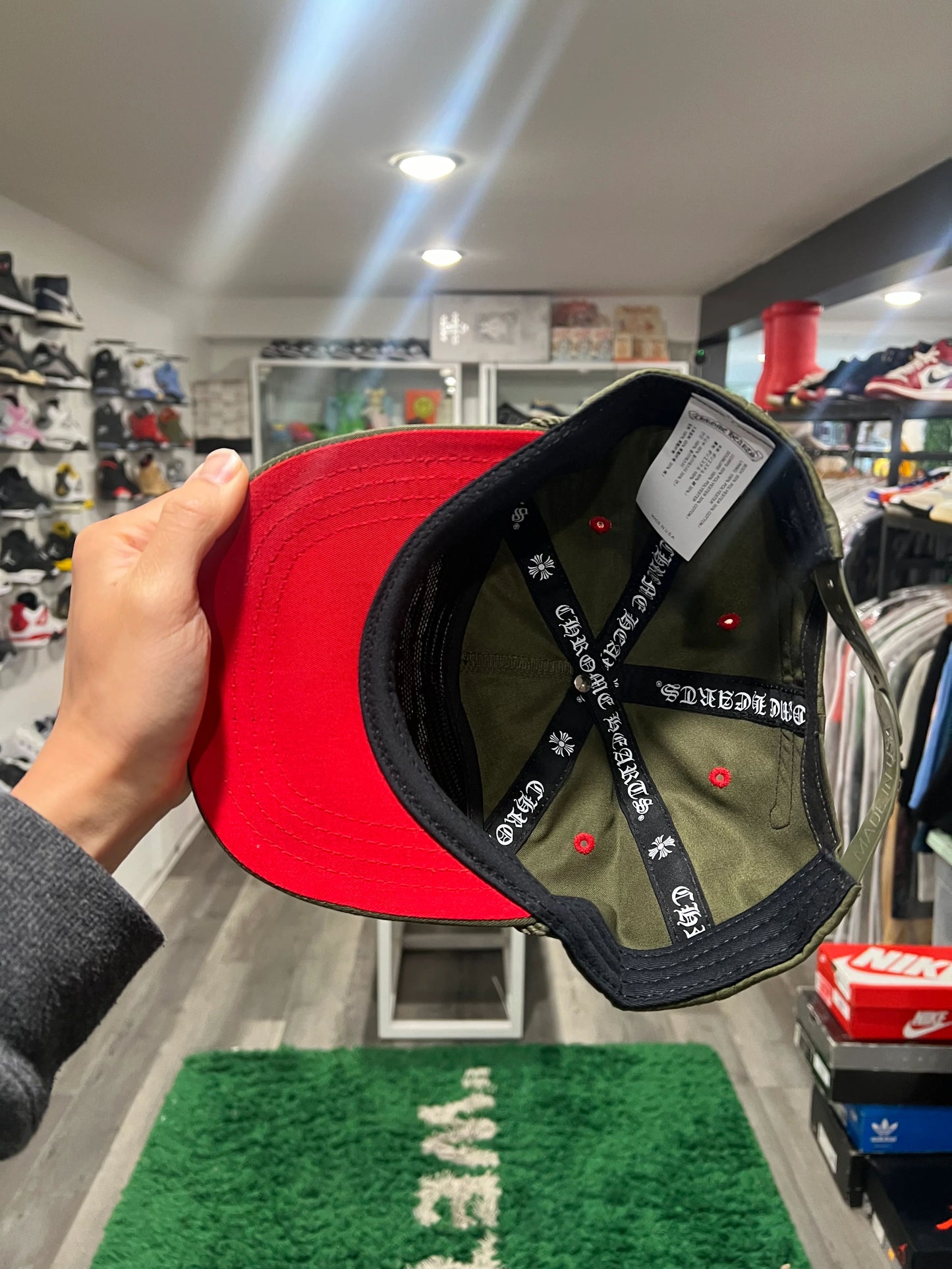 Chrome Hearts Gas Station Hat 5-Panel Hat GreenRed