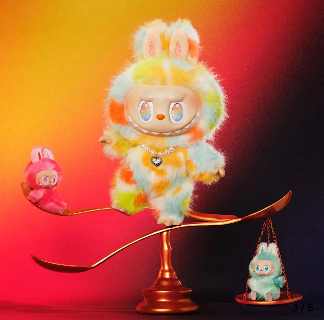 Pop Mart Labubu The Monsters Big into Energy Series Rock The Universe Vinyl Plush Doll