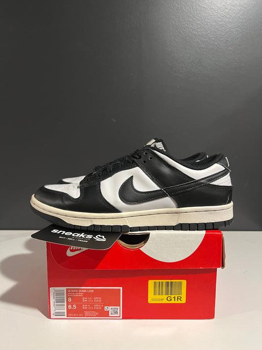 USED Wmns Dunk Low Black White DD1503-101 SIZE 6.5M OG ALL AG25-240