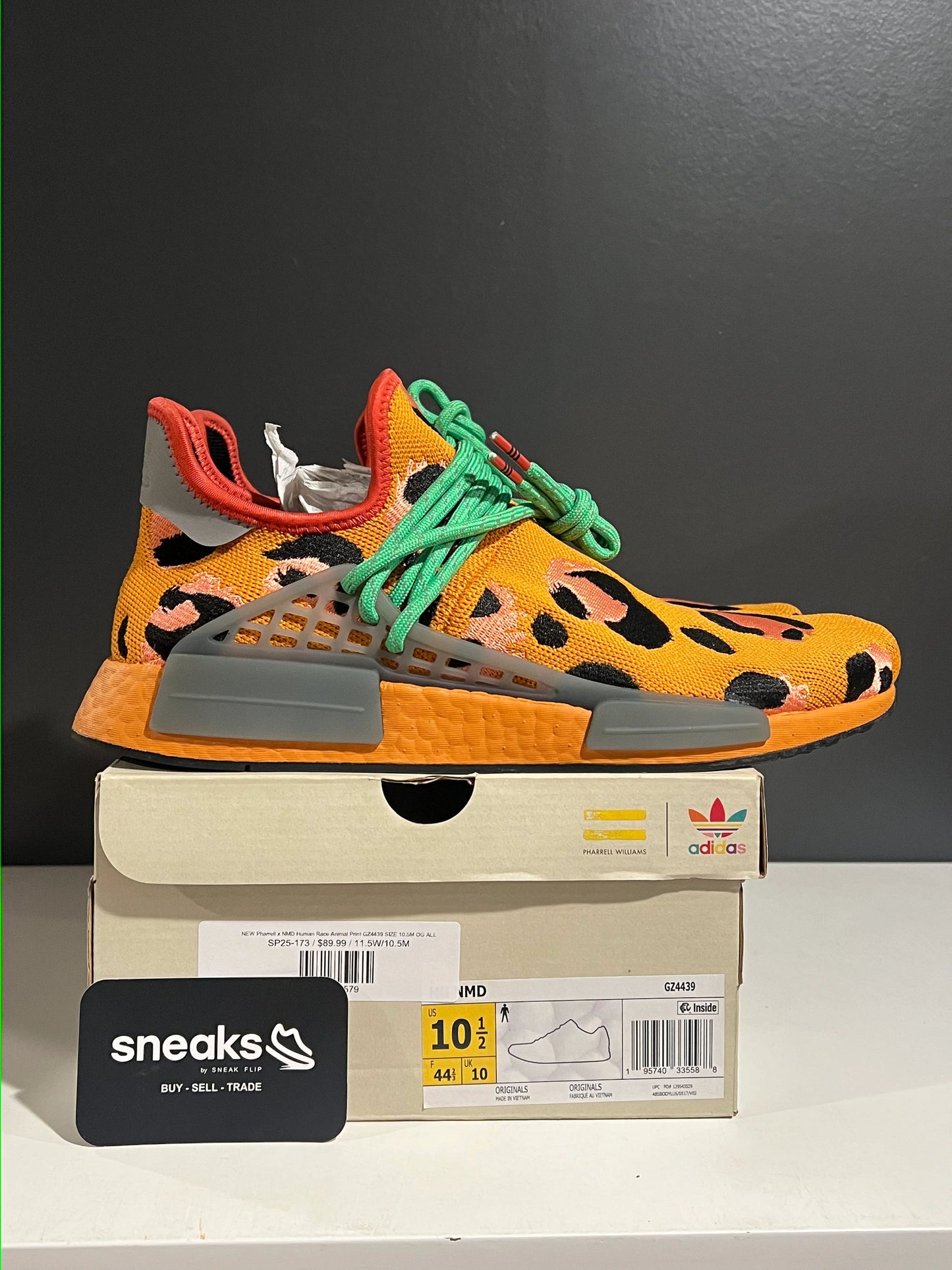 adidas NMD Hu Pharrell Animal Print Leopard Pulse Amber