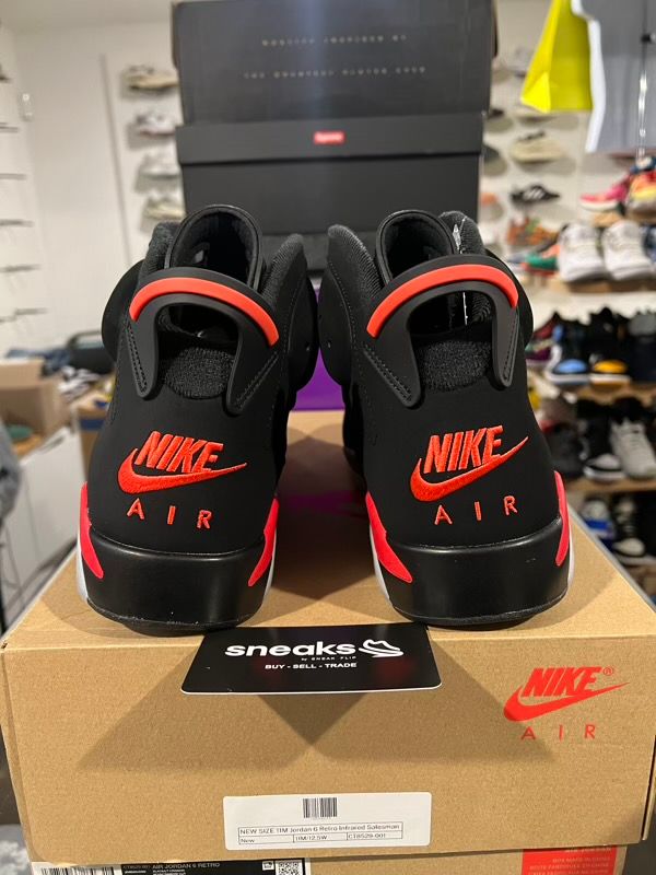 NEW SIZE 11M Jordan 6 Retro Infrared Salesman