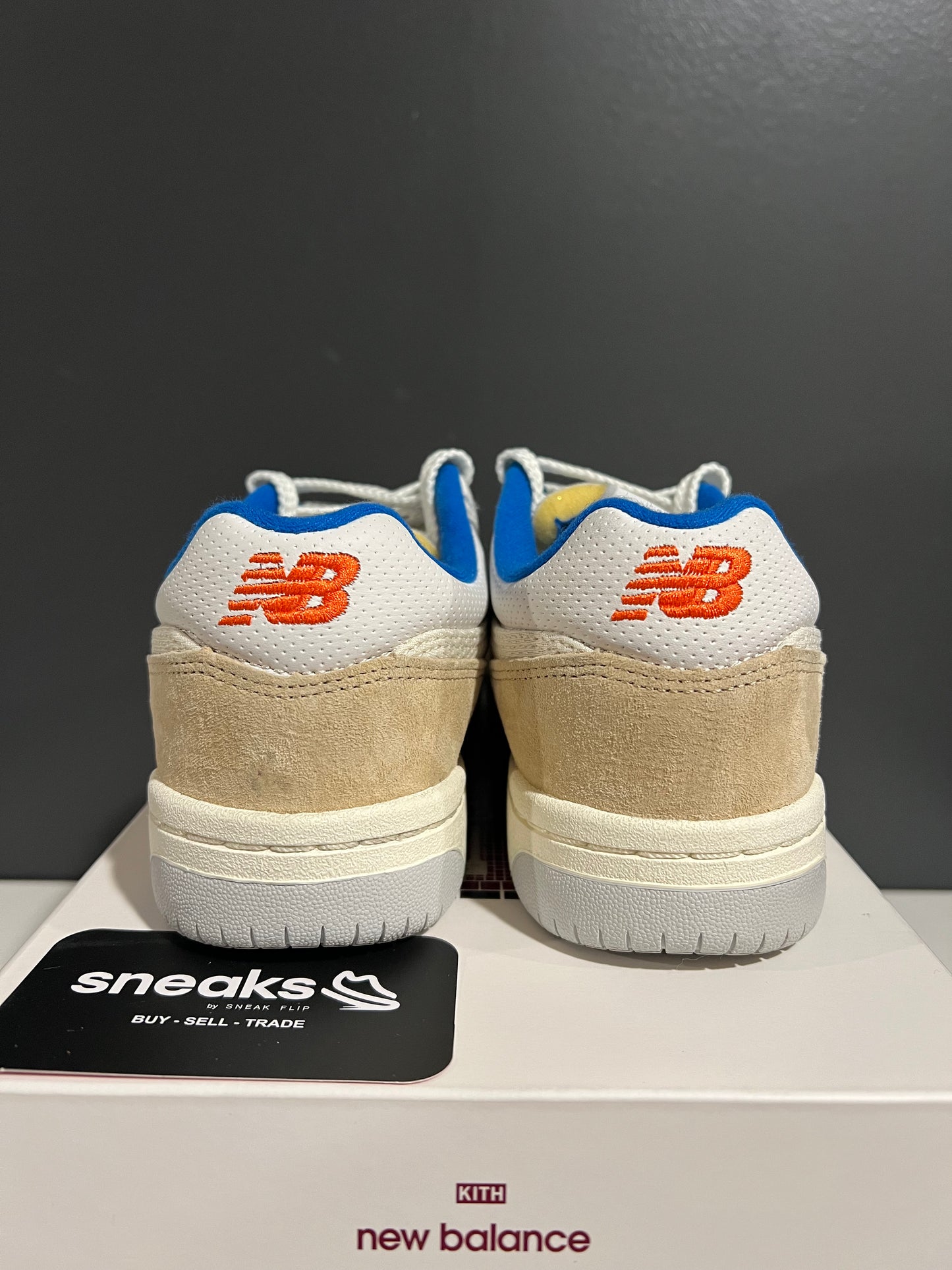 USED Kith x Madison Square Garden x Numeric 480 New York Knicks Tan NM480NYC SIZE 8.5M OG ALL