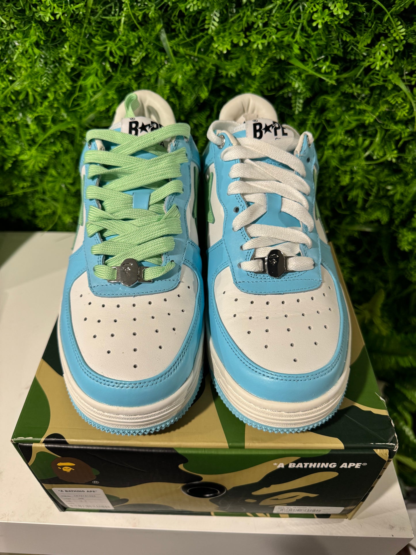 A Bathing Ape Bape Sta Pastel Blue USED SIZE 9.5M