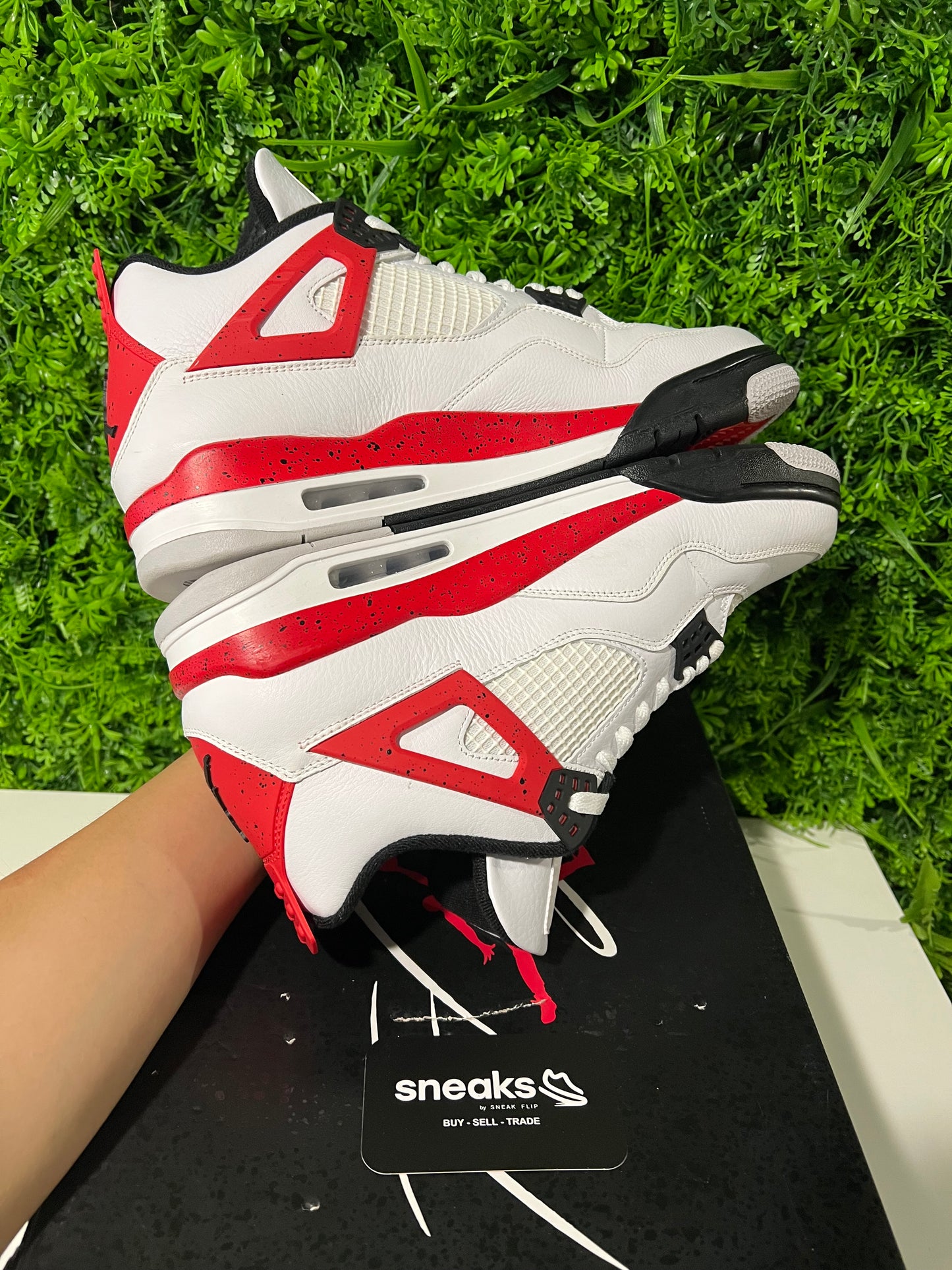 USED Air Jordan 4 Retro Red Cement DH6927-161 SIZE 12M OG ALL