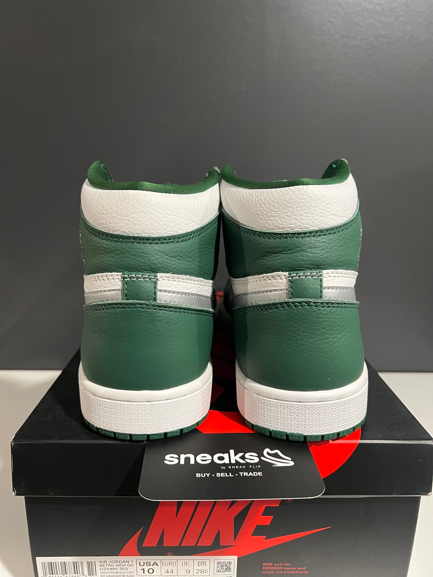 USED Air Jordan 1 Retro High OG Gorge Green DZ5485-303 SIZE 10M OG ALL AG25-50
