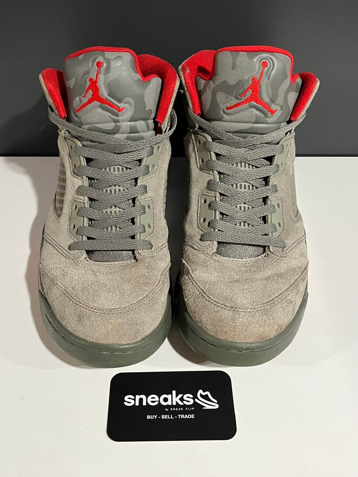 USED Air Jordan 5 Retro Camo 136027-051 SIZE 10M NO BOX JY25-194