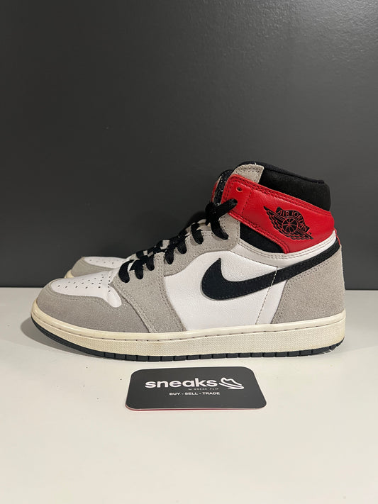 USED Air Jordan 1 Retro High OG Smoke Grey 555088-126 SIZE 8.5M NO BOX