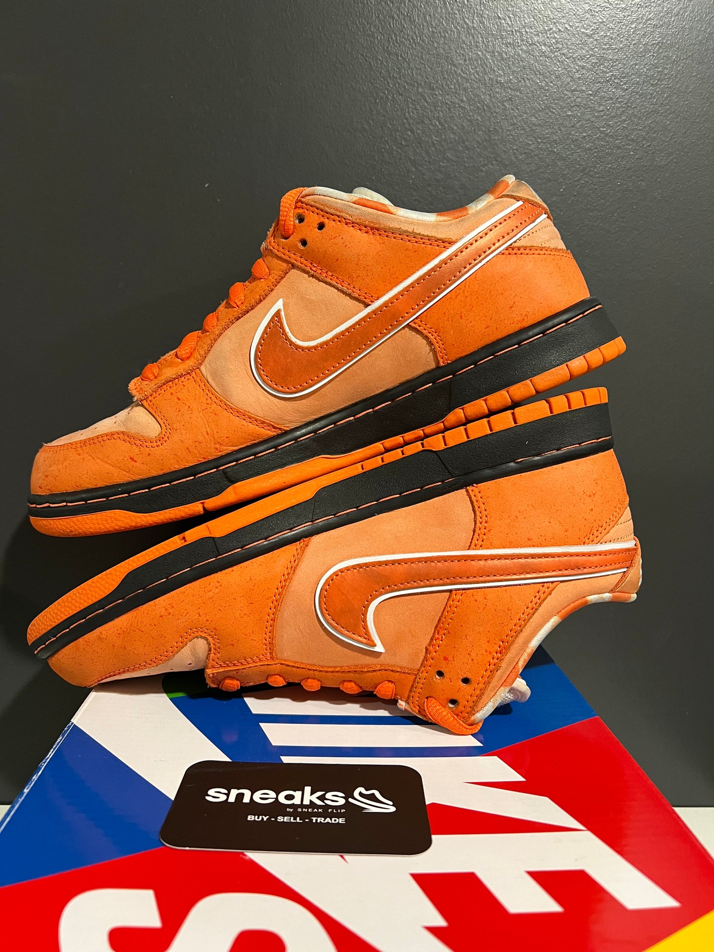 USED Concepts x Dunk Low SB Orange Lobster FD8776-800 SIZE 10M OG ALL MISS ACCESSORIES SP25-094
