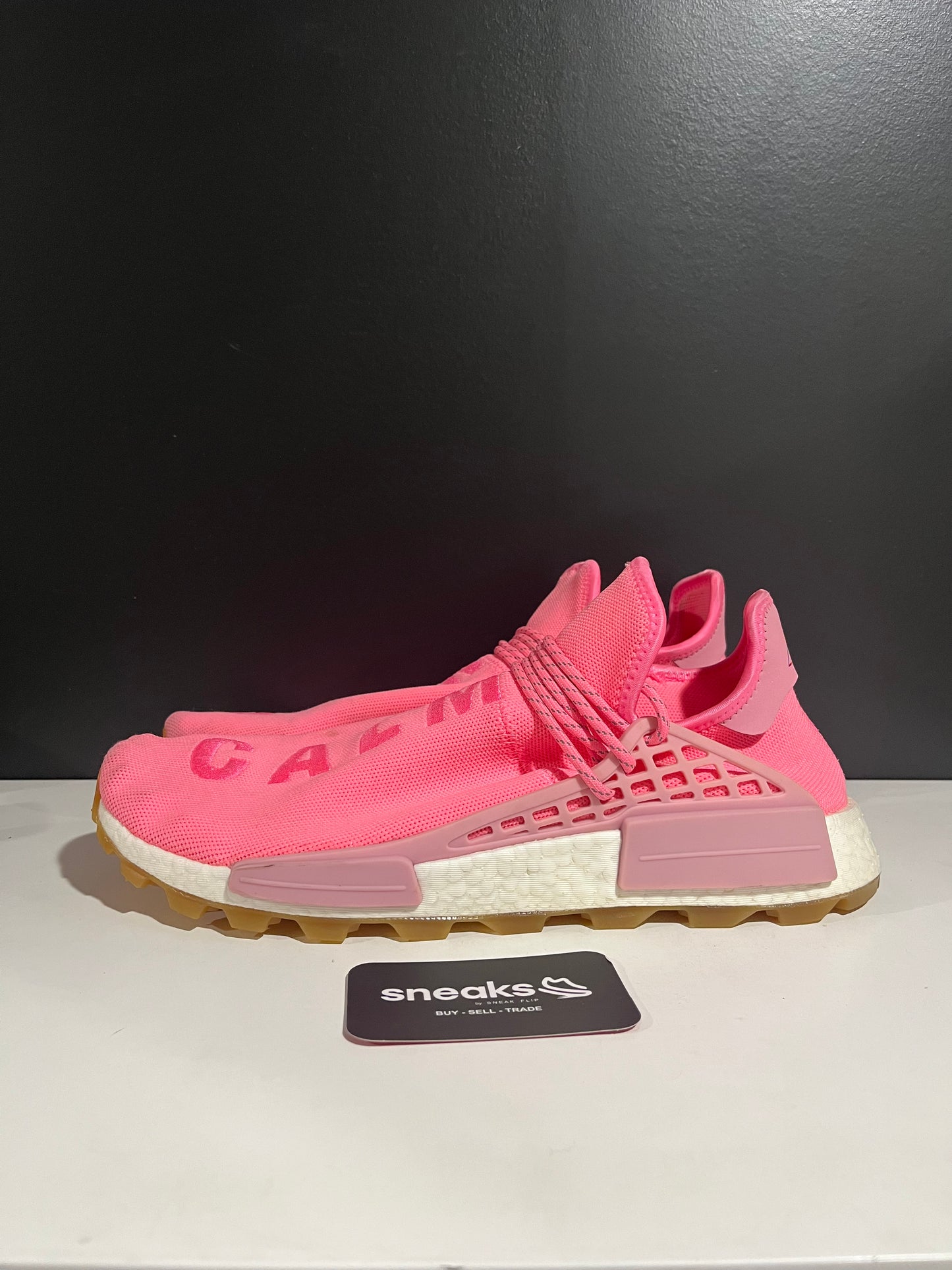 USED Pharrell x NMD Human Race Trail PRD Sun Calm EG7740 SIZE 13M NO BOX