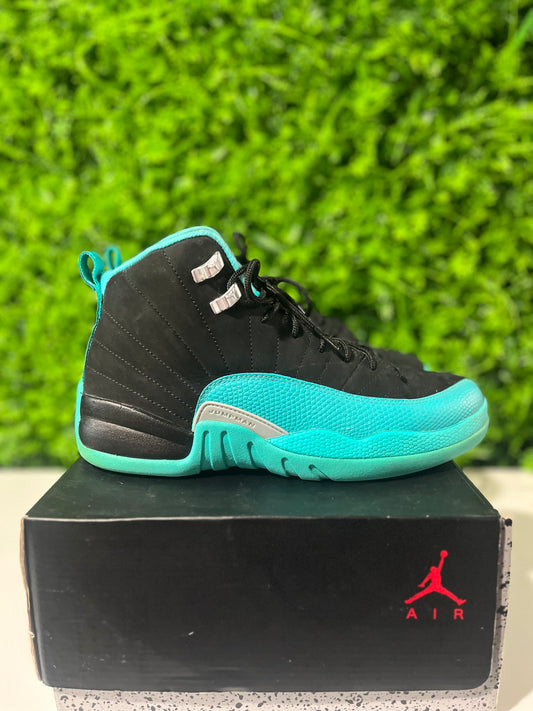 Air Jordan 12 GG Hyper Jade 510815-017 USED SIZE 8.5M REP BOX