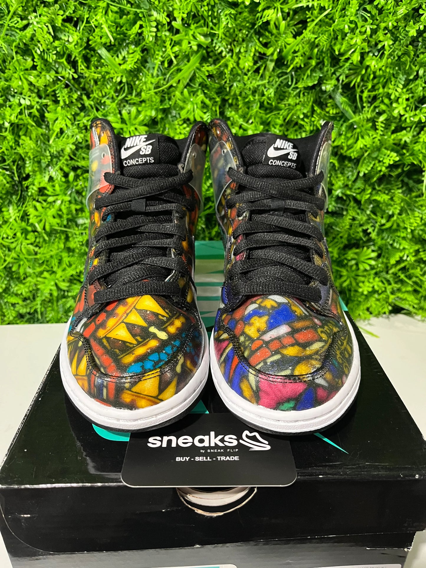 Nike SB Dunk High Concepts Stained Glass - Used