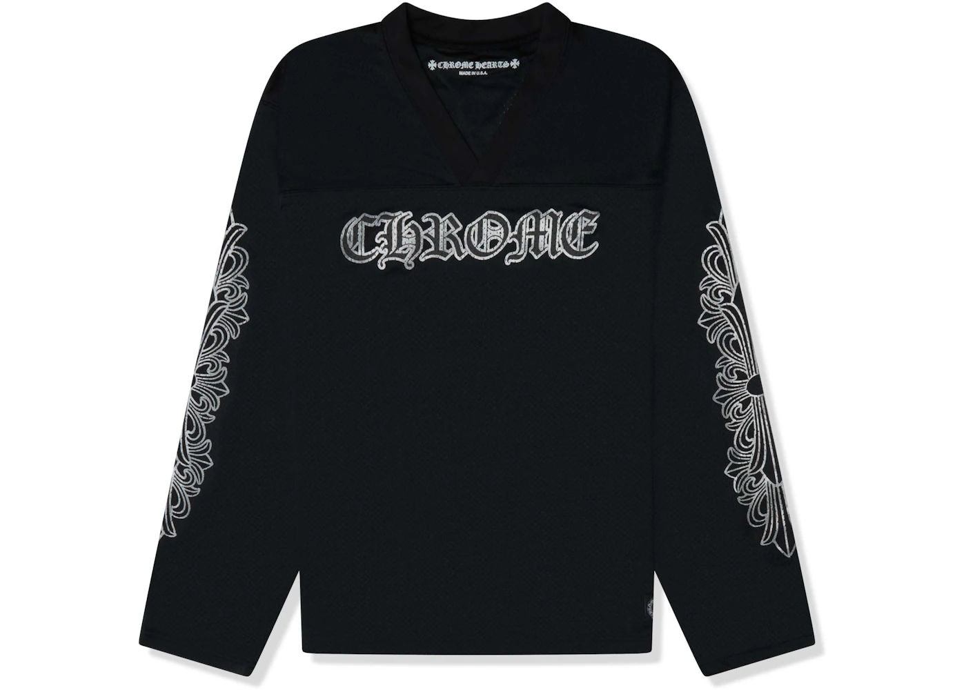 NEW Chrome Hearts Stadium Mesh L/S Jersey Black