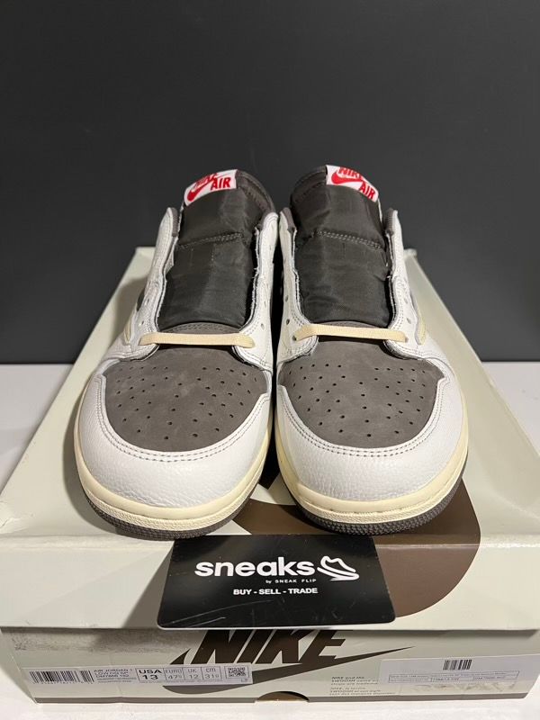 NEW SIZE 13M Jordan 1 Retro Low OG SP Travis Scott Reverse Mocha - New (DAMAGED BOX LID)