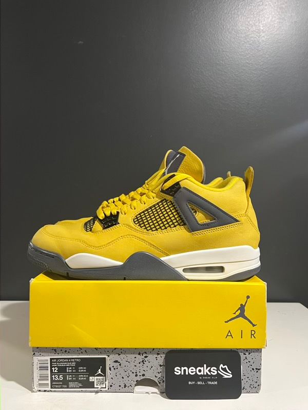 USED SIZE 12M Jordan 4 Retro Lightning (2021) - Used