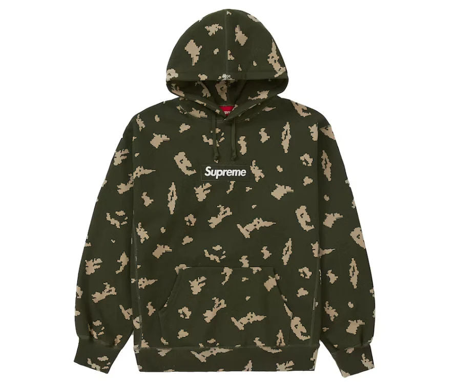 Supreme Box Logo Hooded Sweatshirt (FW21) Olive Russian Camo