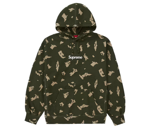 Supreme Box Logo Hooded Sweatshirt (FW21) Olive Russian Camo