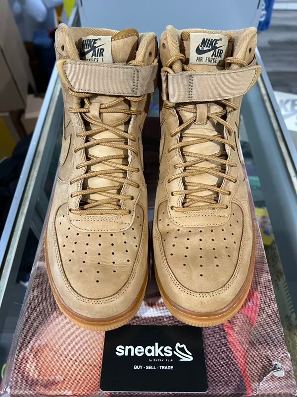 USED SIZE 10M Nike Air Force 1 High Wheat (2015) - USED NO BOX