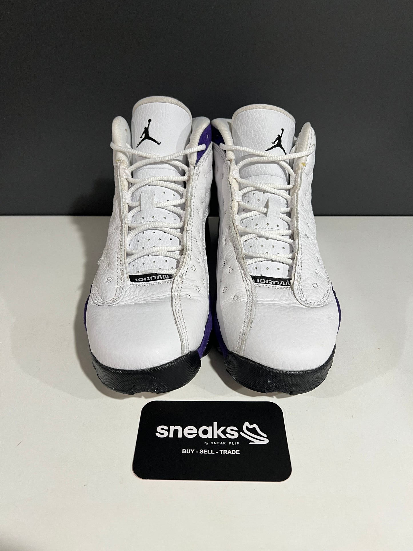 USED Air Jordan 13 Retro GS Lakers 884129-105 SIZE 5.5Y NO BOX JY25-308