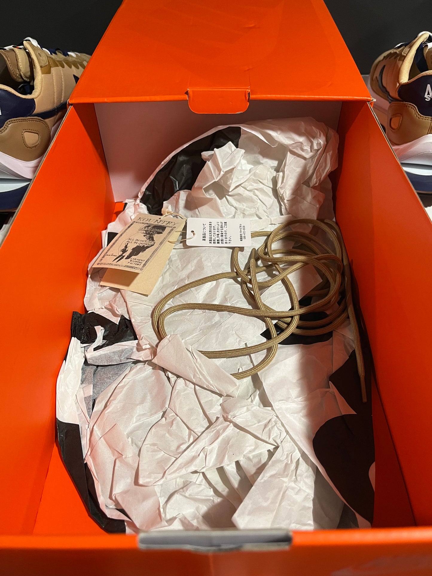 USED sacai x VaporWaffle Sesame Blue Void DD1875-200 SIZE 12M OG ALL
