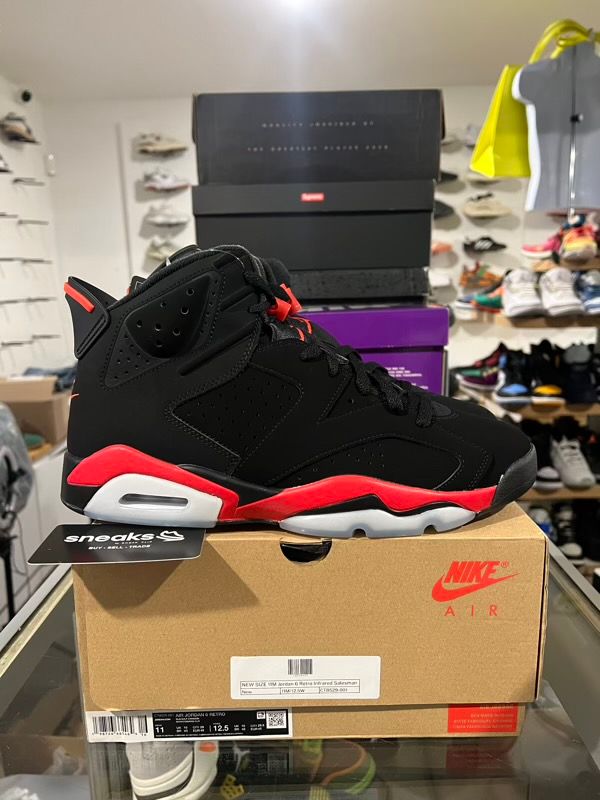 NEW SIZE 11M Jordan 6 Retro Infrared Salesman