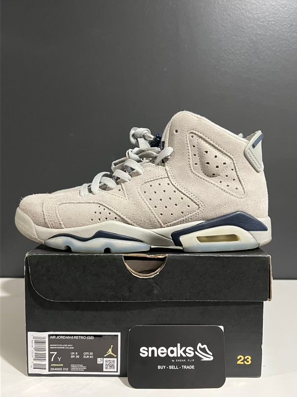 USED SIZE 7Y Jordan 6 Retro Georgetown (2022) (GS) - Used