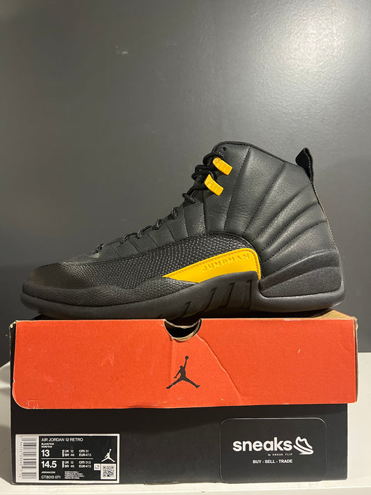 NEW Air Jordan 12 Retro Black Taxi CT8013-071 SIZE 13M OG ALL AG25-238