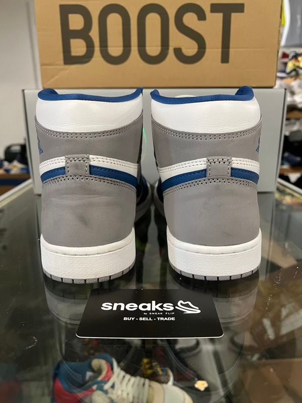 USED SIZE 9M Jordan 1 Retro High OG True Blue - USED NO BOX