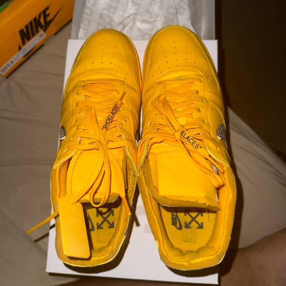 Nike Air Force 1 Low Off-White ICA University Gold - Used