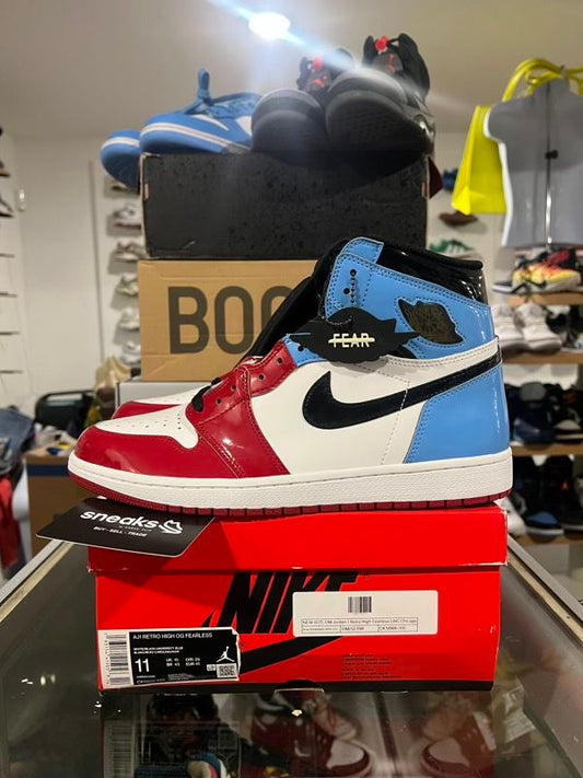 NEW SIZE 11M Jordan 1 Retro High Fearless UNC Chicago - New (DAMAGED BOX LID)