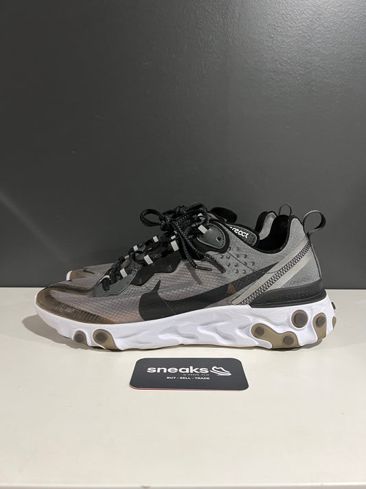 USED React Element 87 Anthracite AQ1090-001 SIZE 10.5M NO BOX AG25-102