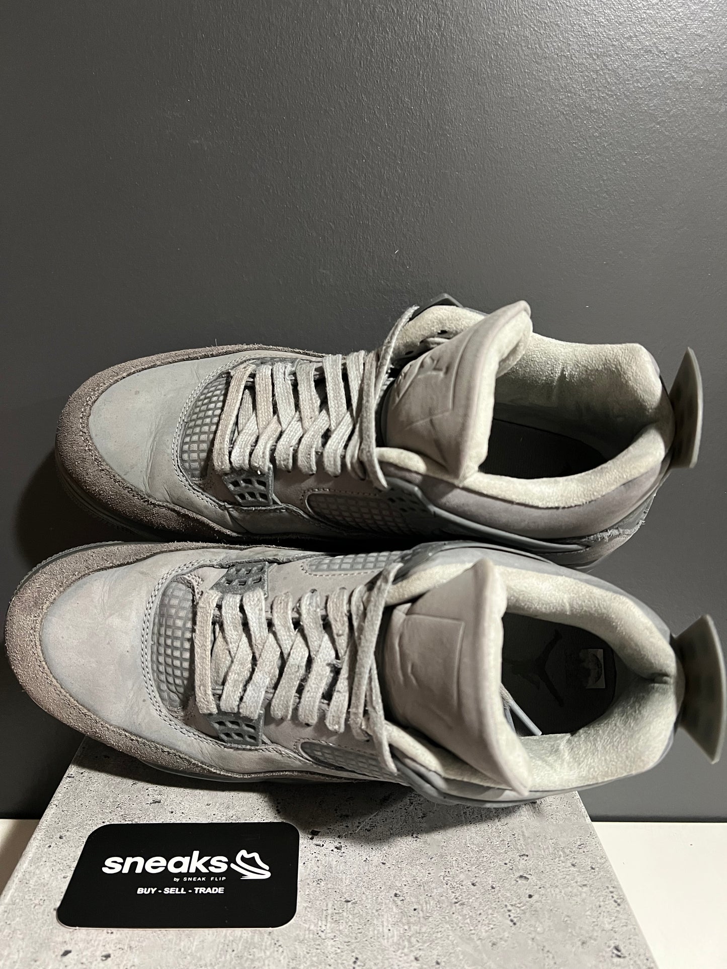 USED Air Jordan 4 Retro SE Wet Cement FQ7928-001 SIZE 9M OG ALL AG25-205