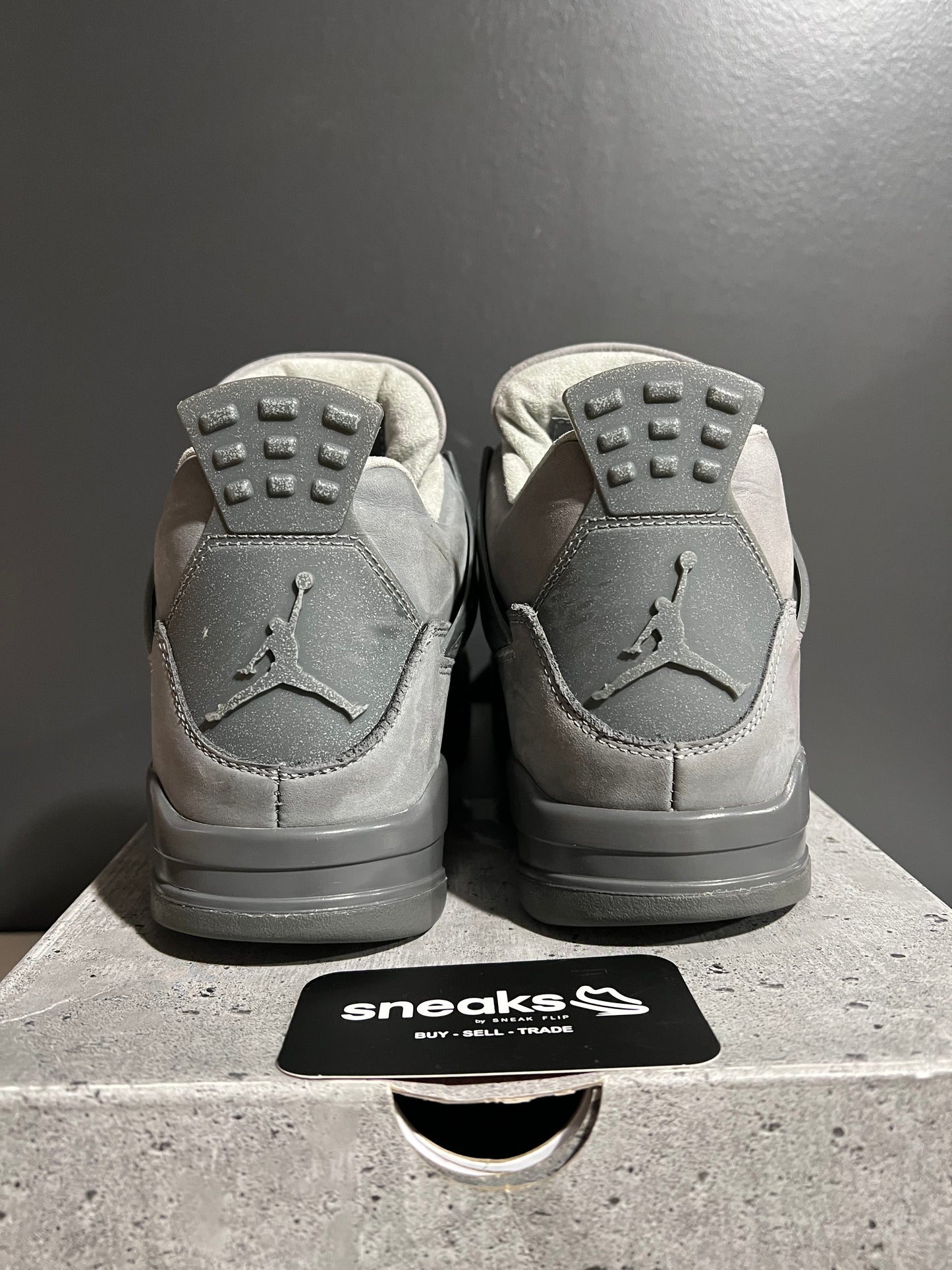 USED Air Jordan 4 Retro SE Wet Cement FQ7928-001 SIZE 9M OG ALL AG25-205