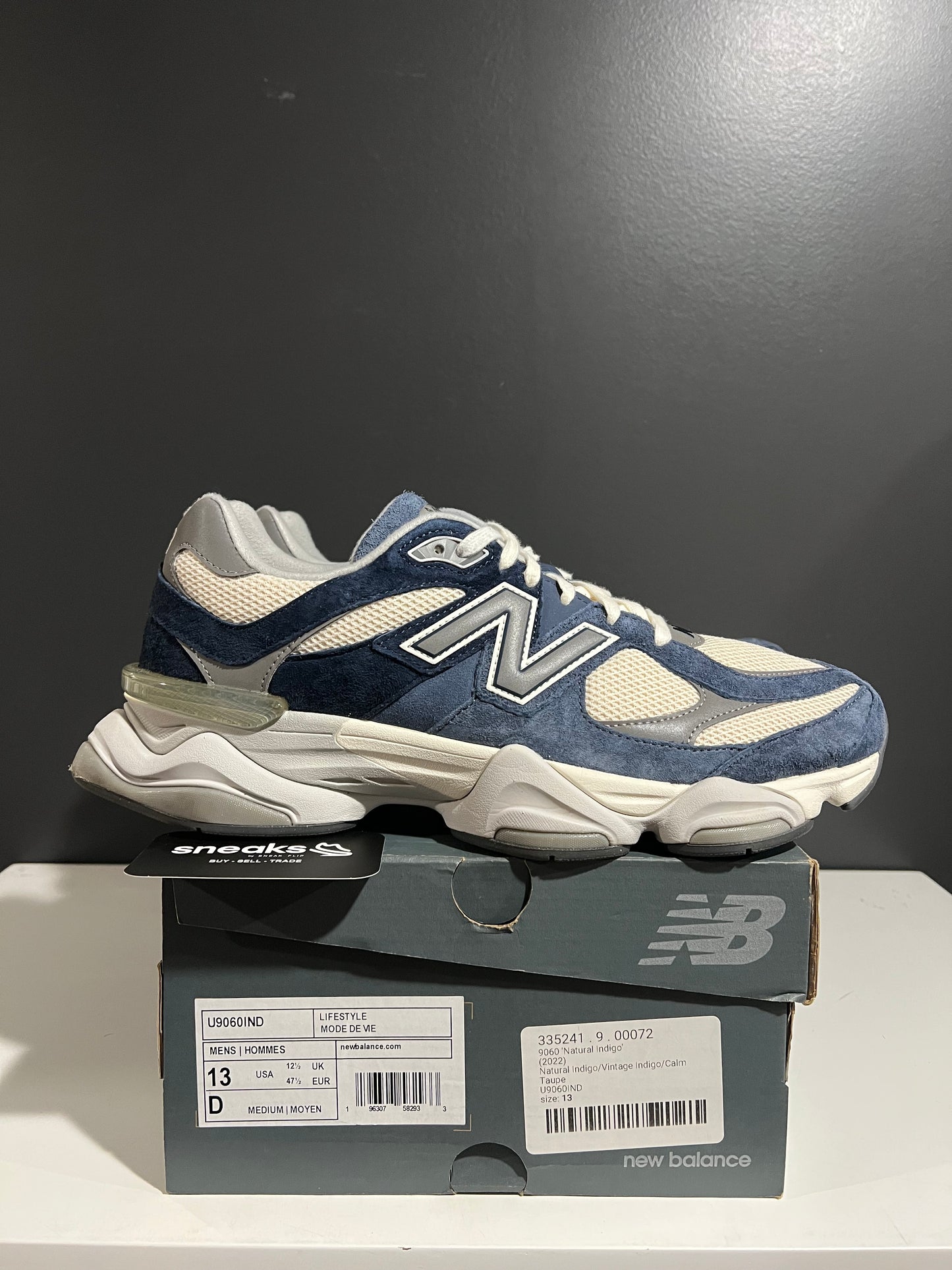 USED 9060 Natural Indigo U9060IND SIZE 13M OG ALL AG25-12