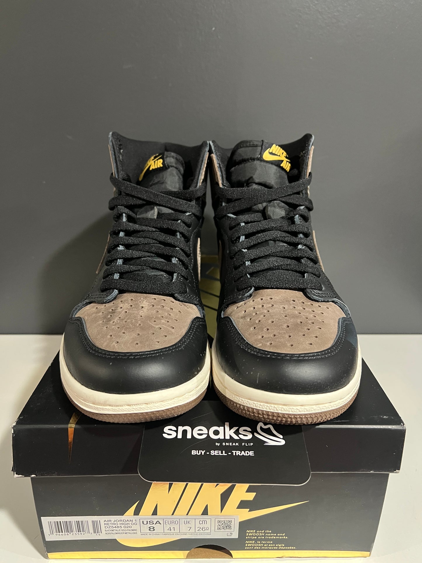 USED Air Jordan 1 Retro High OG Palomino DZ5485-020 SIZE 8M OG ALL JY25-255