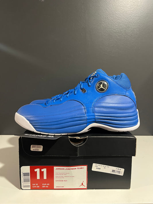 TRIED ON Jordan Jumpman Team 1 Sport Blue 644938-401 SIZE 11M OG ALL AG25-59