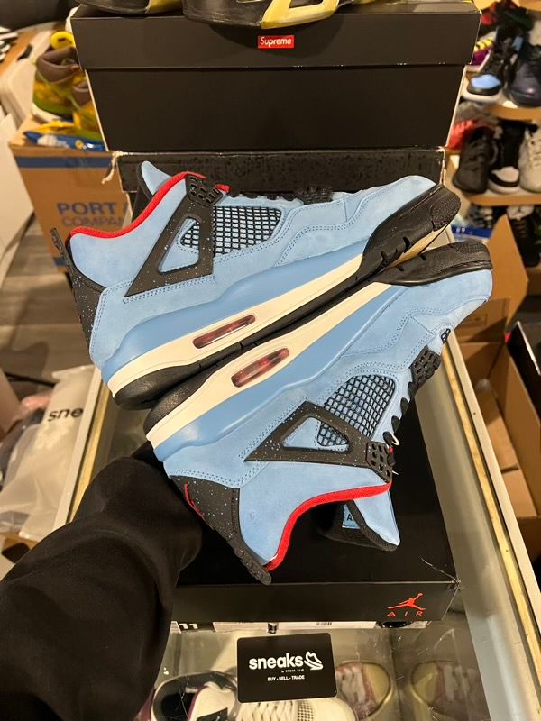 TRIED ON SIZE 11M Jordan 4 Retro Travis Scott Cactus Jack - Used