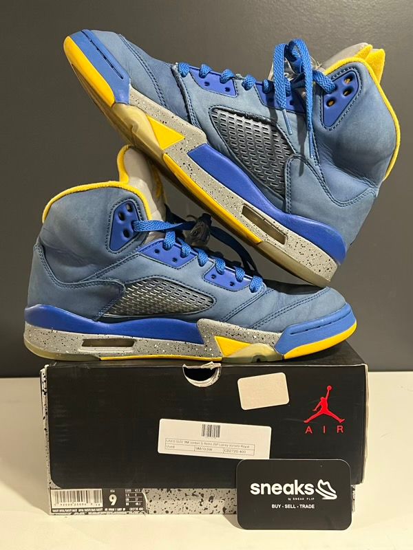 USED SIZE 9M Jordan 5 Retro JSP Laney Varsity Royal - Used