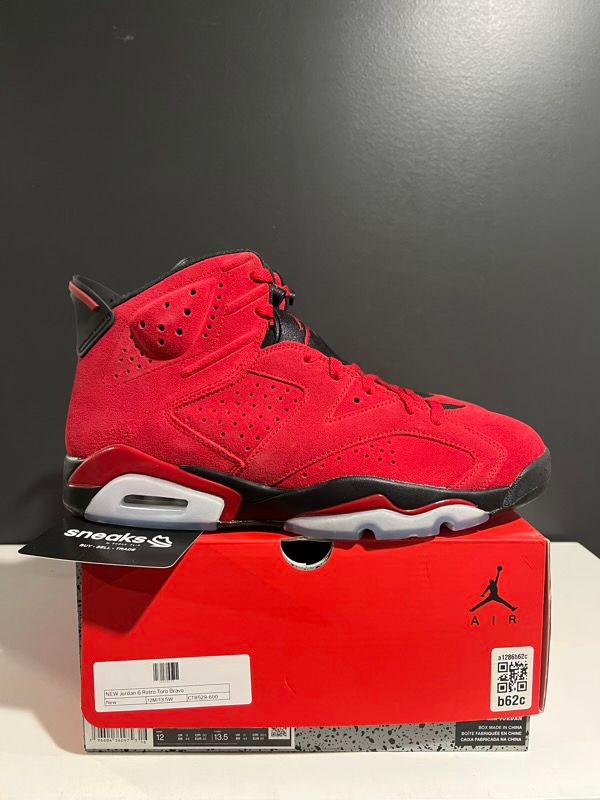 NEW SIZE 12M Jordan 6 Retro Toro Bravo