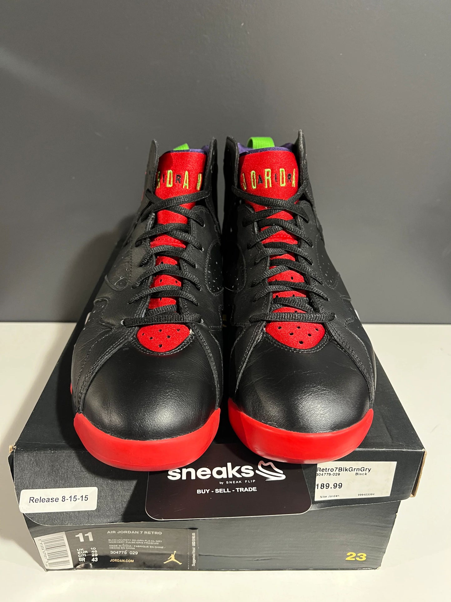 Jordan 7 Retro Marvin the Martian - Used