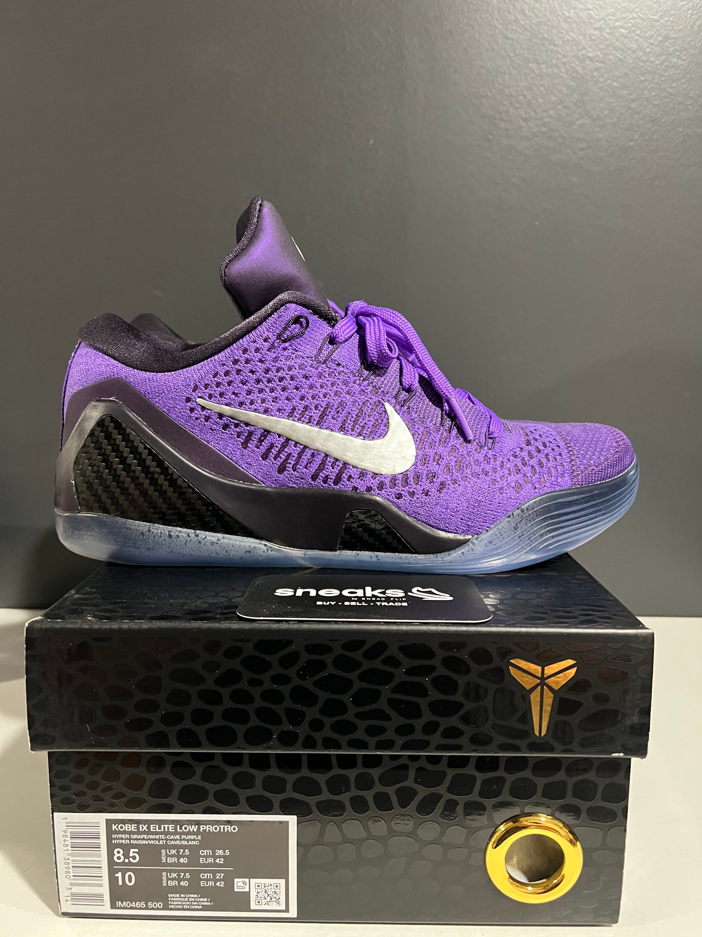 USED Kobe 9 Elite Low Protro Moonwalker 2025 IM0465-500 SIZE 8.5M OG ALL SP25-128
