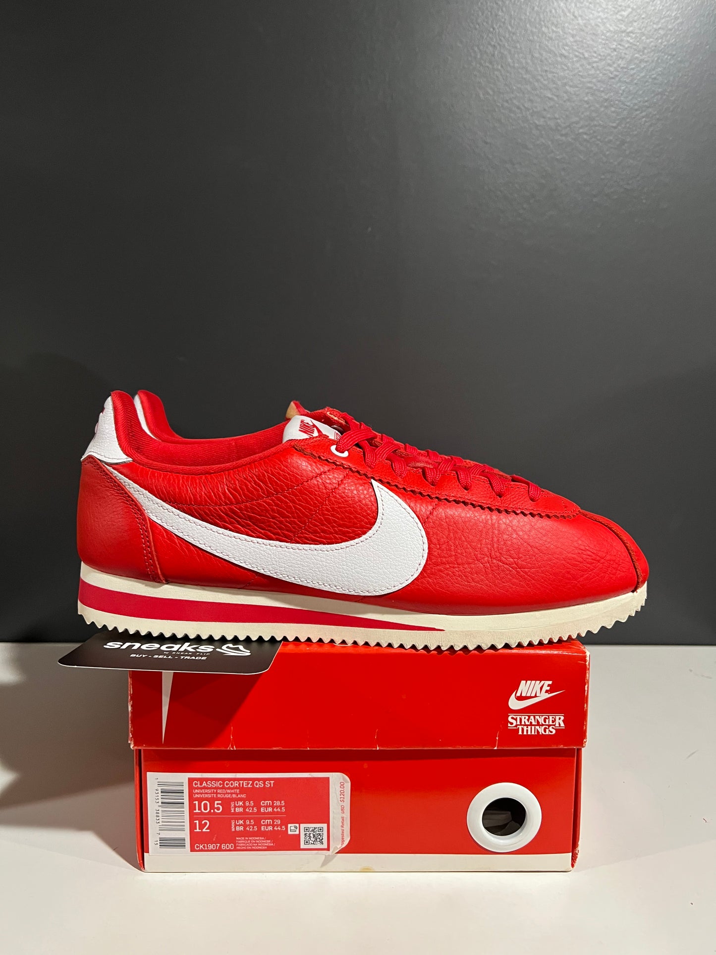 USED Nike Stranger Things x Cortez OG Collection CK1907-600 SIZE 10.5M OG ALL JY25-65
