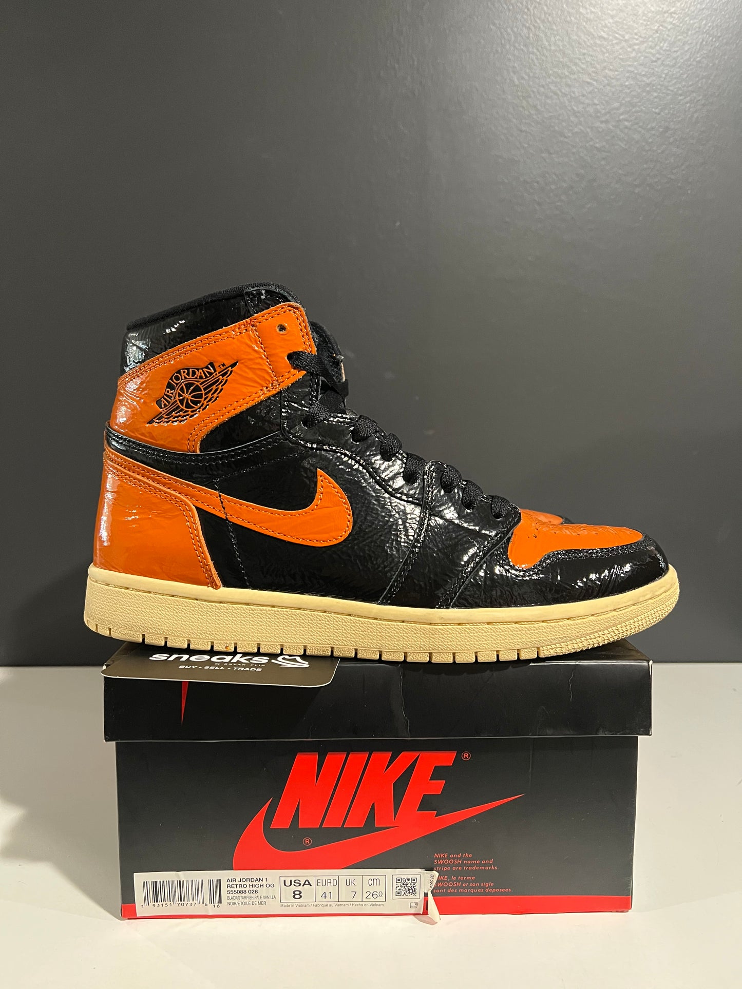 USED Air Jordan 1 Retro High OG Shattered Backboard 3.0 555088-028 SIZE 8M OG ALL AG25-133