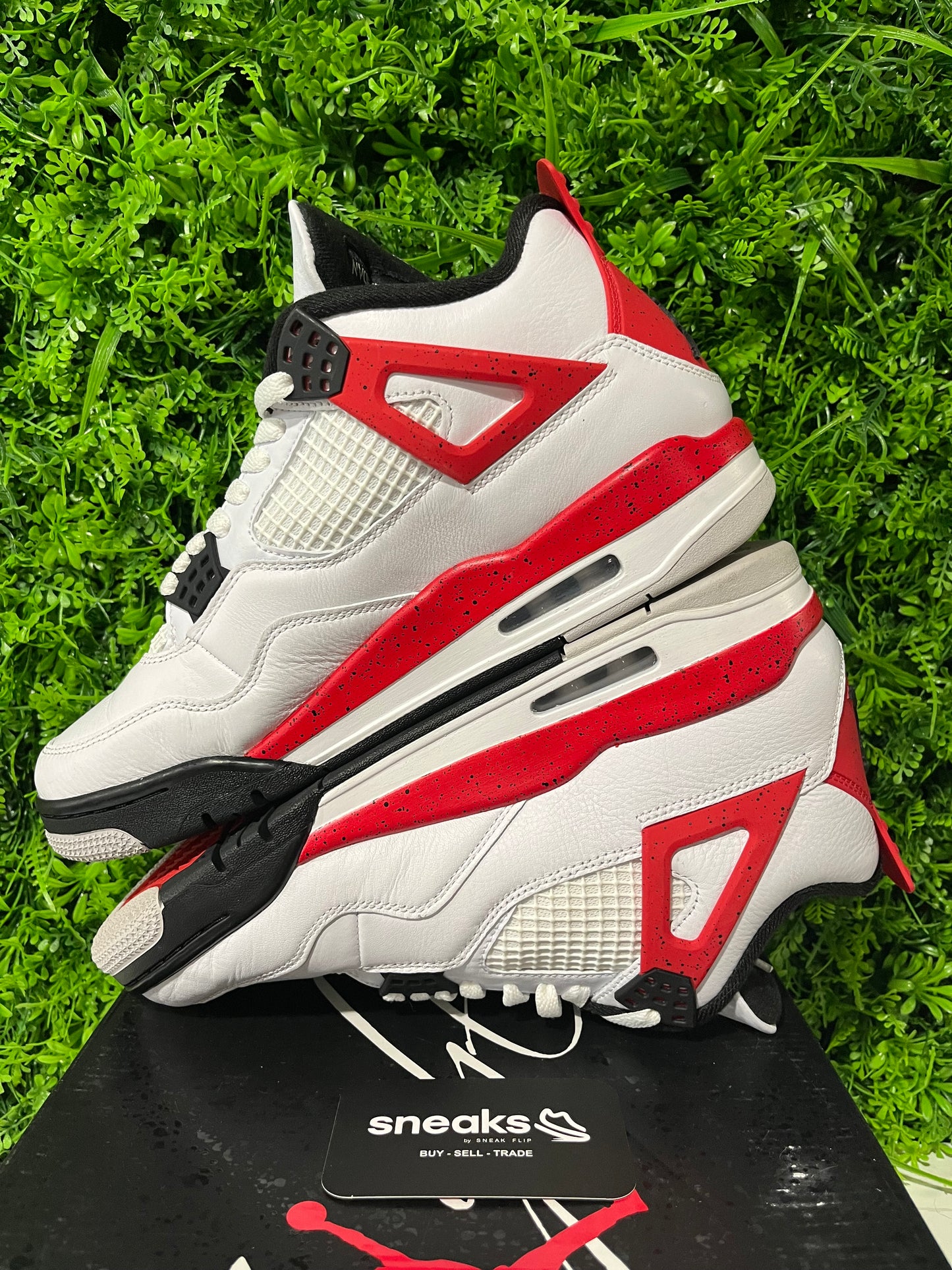 USED Air Jordan 4 Retro Red Cement DH6927-161 SIZE SIZE 9.5M OG ALL
